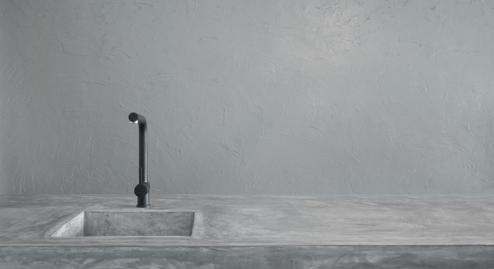 Concrete bathroom sink