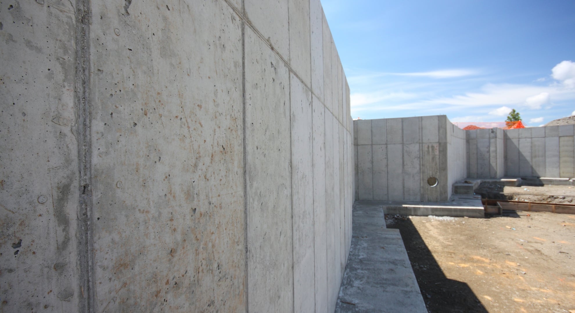 concrete block walls