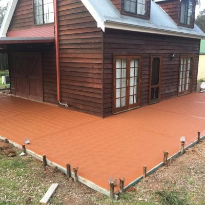 Concrete patio resurfacing South-East Melbourne