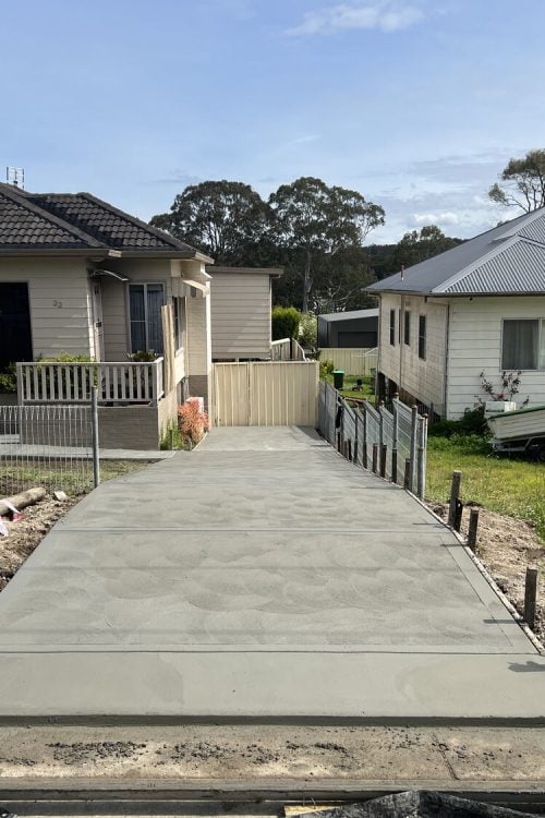 Concrete driveway resurfacing suburban Melbourne